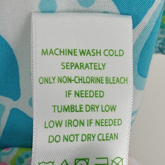 Lilly Pulitzer Nevie Dress Size XS Caribbean Citrus Off Shoulder Tropical Beachy - Picture 10 of 11